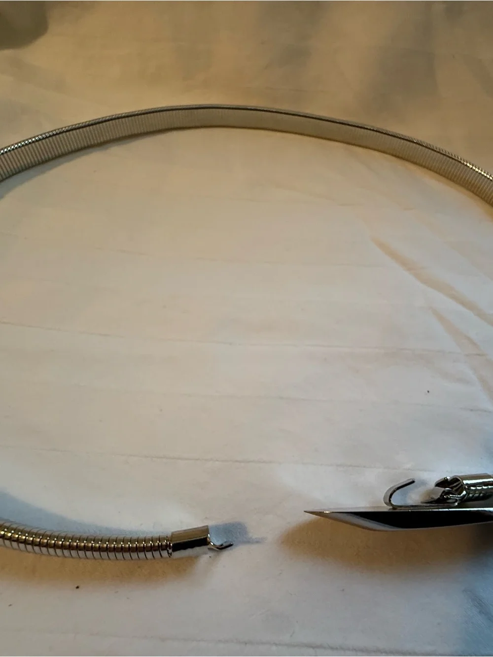 Sterling Silver Omega Snake Chain Belt